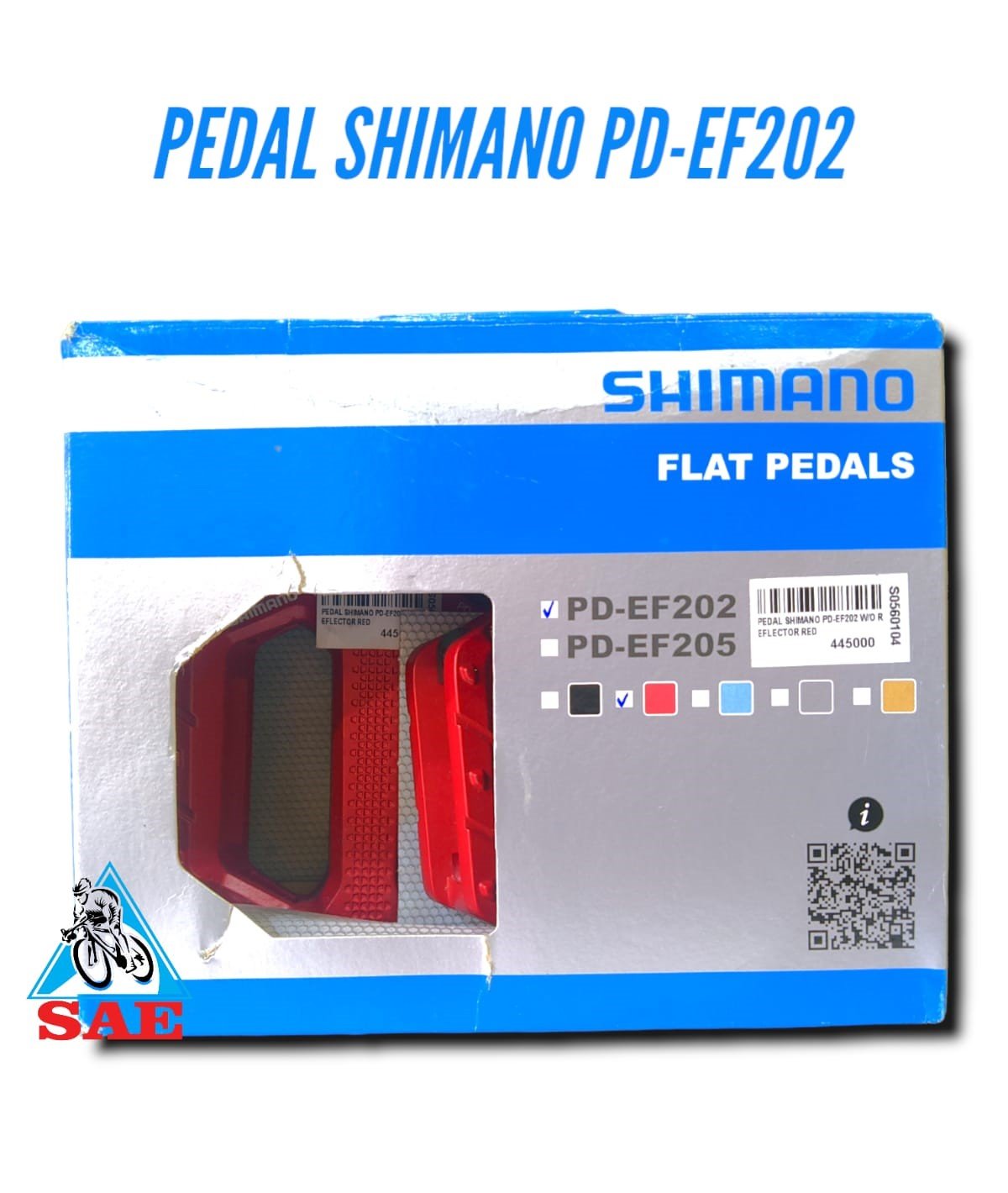 pedal shimano pd-ef202 w-o reflector red-2