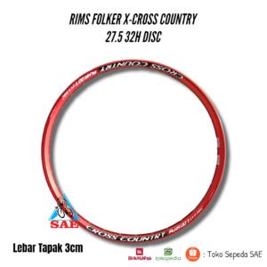 rim folker x-country 27.5 - am ano red 3.12-2.9 pasangan
