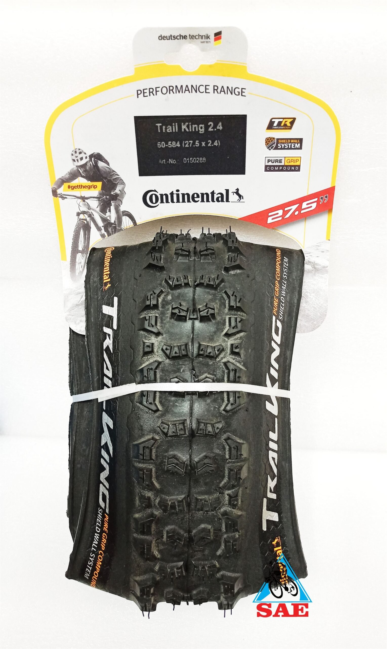 tire 27.5x2.4 conti 60-584 trail king shieldwall bk-bk fold