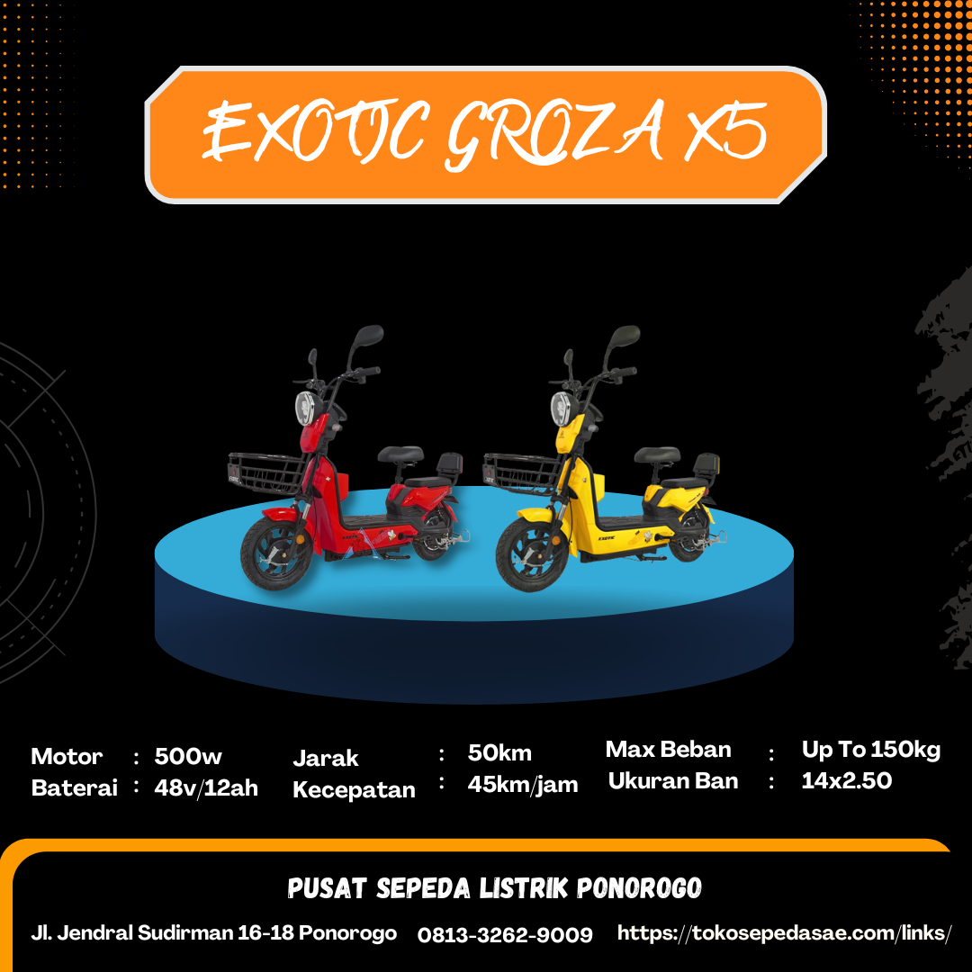 electric motorcycle exotic groza x5