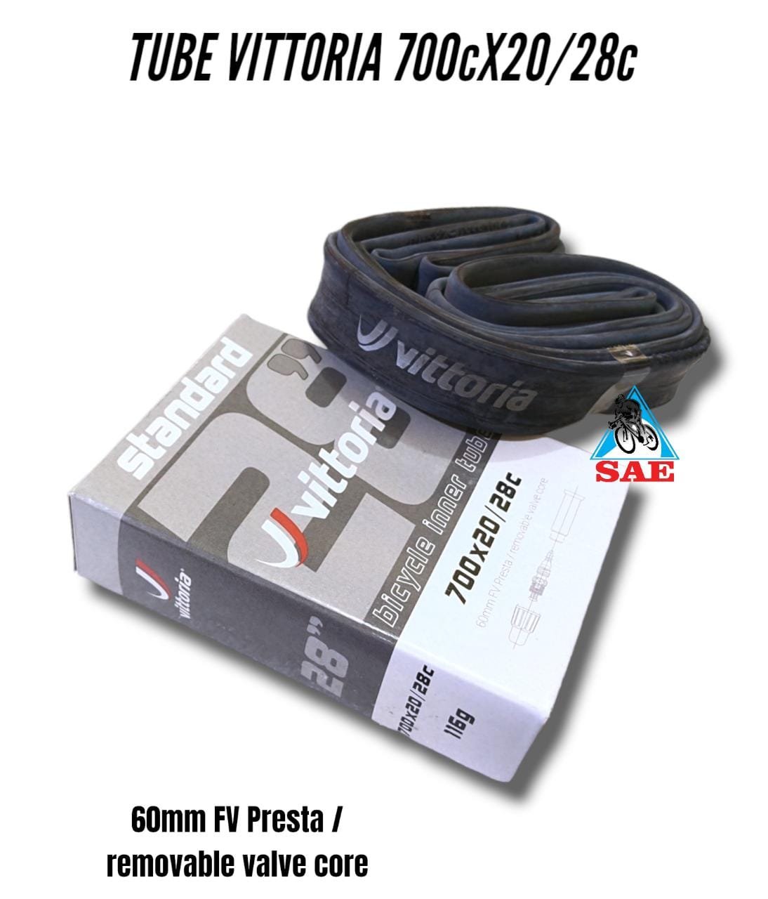 tube vittoria 700x20-28 fv presta 60mm