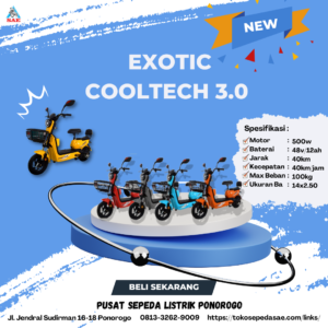 sepeda listrik exotic cooltech 3.0