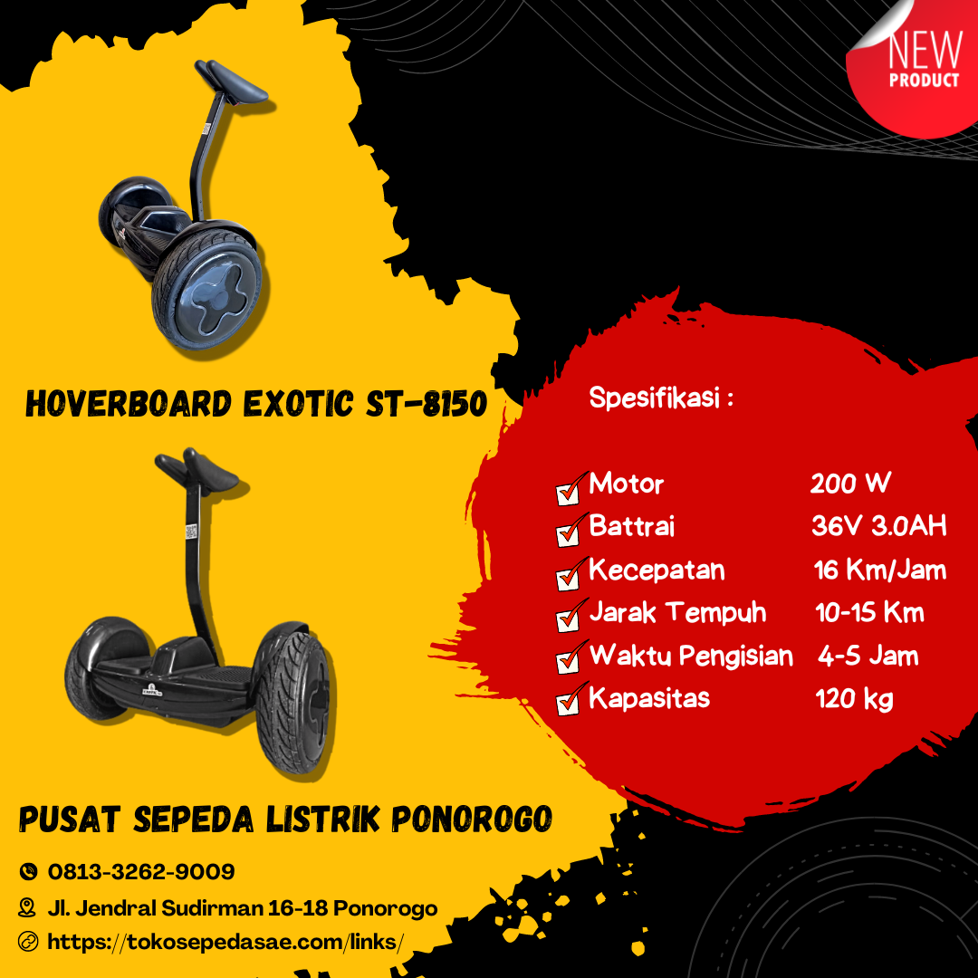 hoverboard exotic st-8150 black