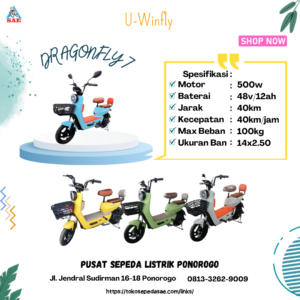 sepeda listrik uwinfly dragonfly 7